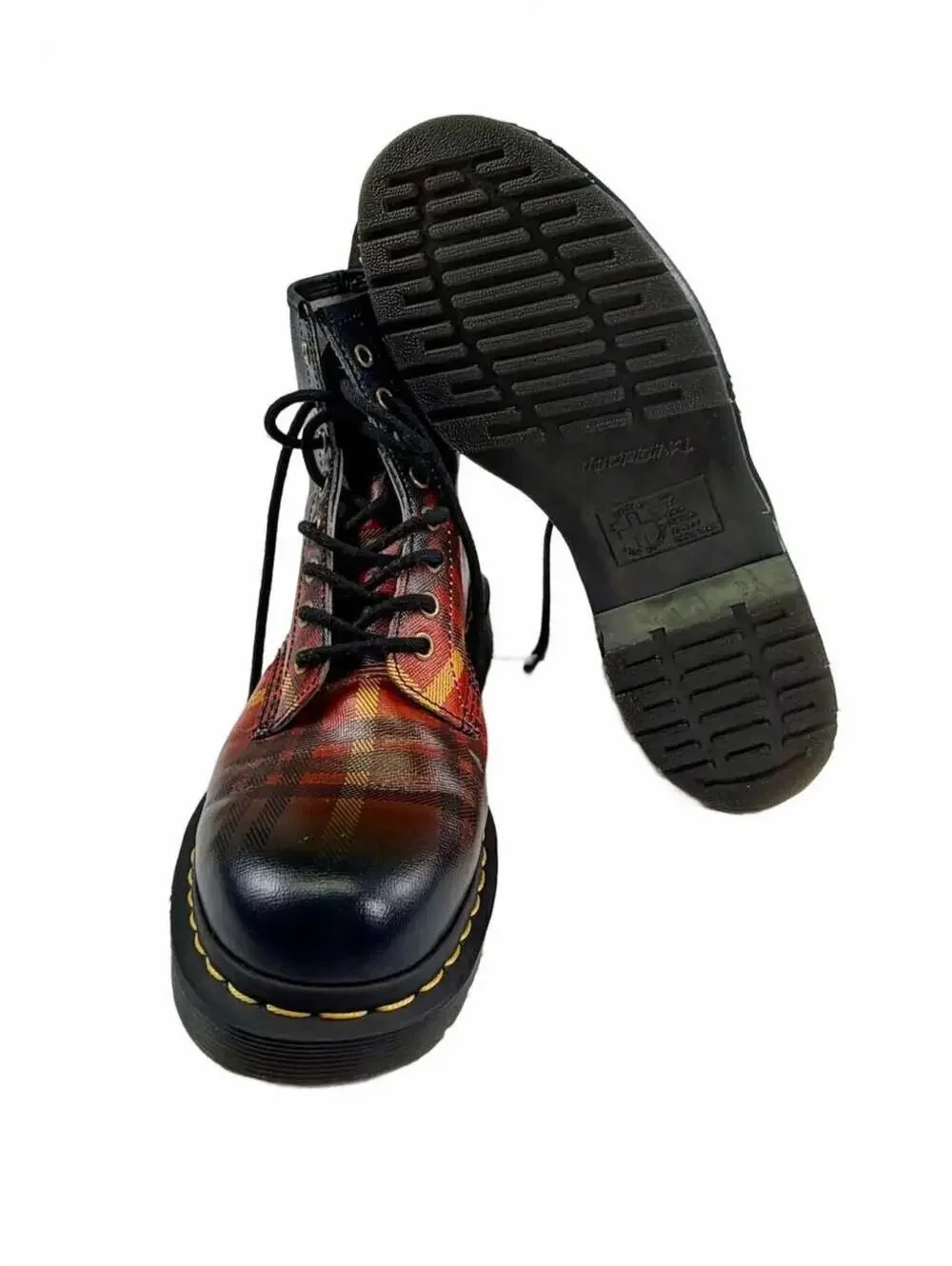 Dr. Martens 1460 McMartens Tartan Leather Boots Men’s Size 9